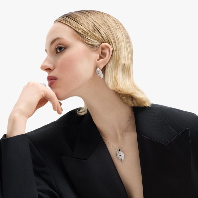 Naszyjnik srebrny z cyrkoniami