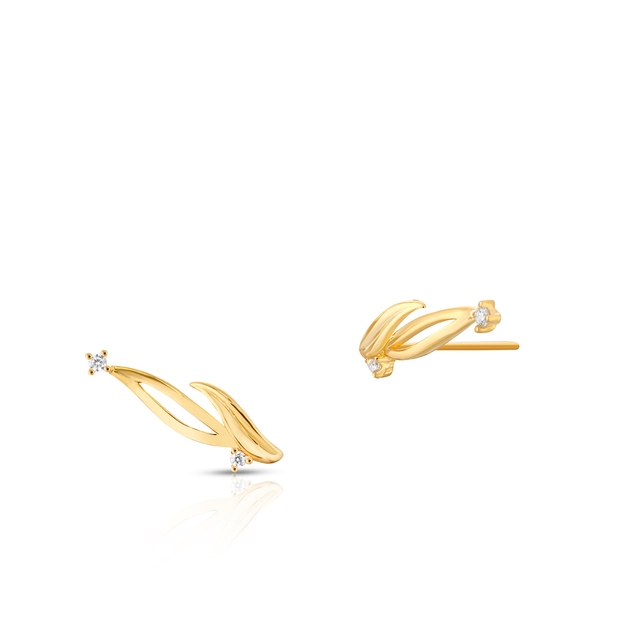 Kolczyki srebrne o fantazyjnym kształcie