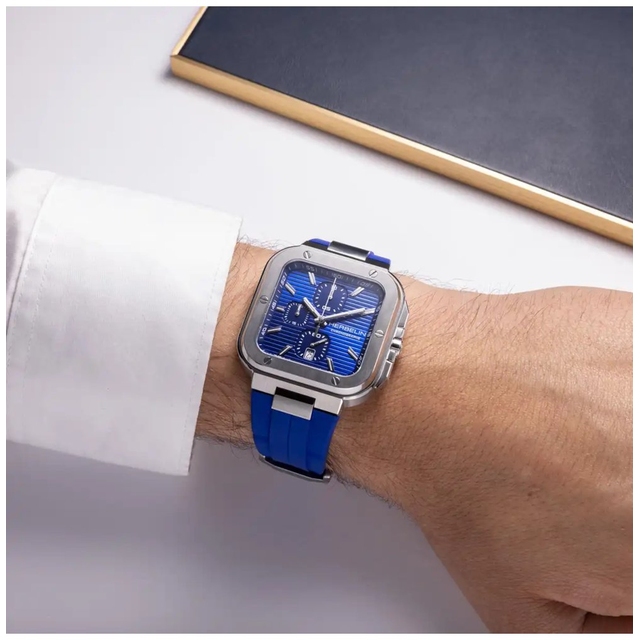 ZEGAREK HERBELIN CAP CAMARAT SQUARE CHRONOGRAPH