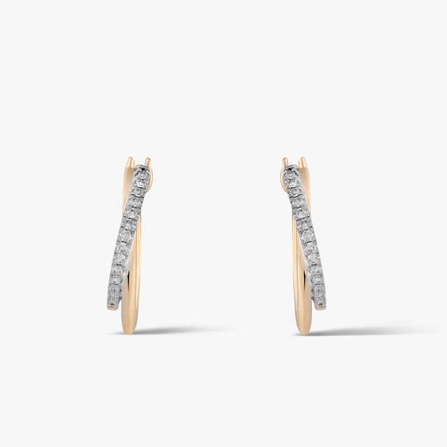 Kolczyki złote z diamentami