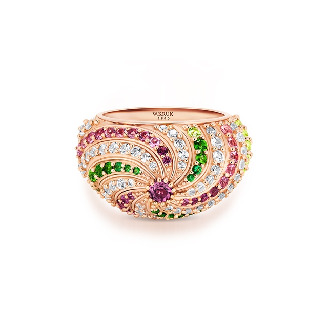 Pierścionek złoty Lunapark