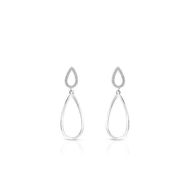 Kolczyki srebrne z cyrkoniami