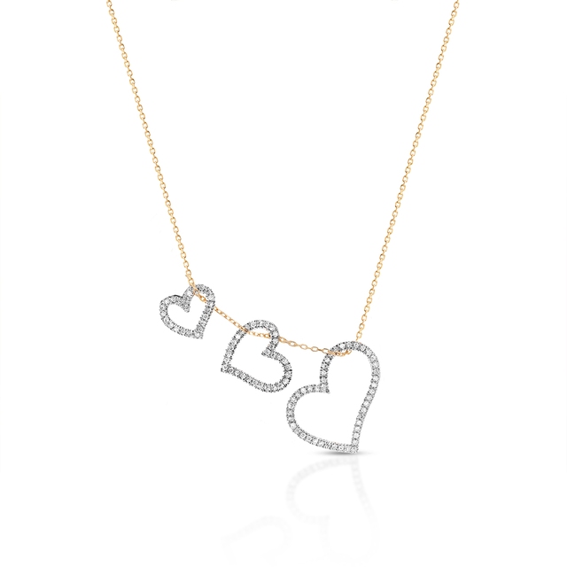 Naszyjnik złoty z diamentami