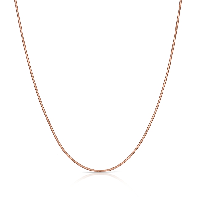 Łańcuszek srebrny pozłacany żmijka