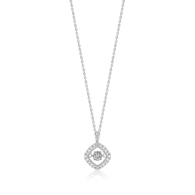 Wisiorek złoty z brylantami