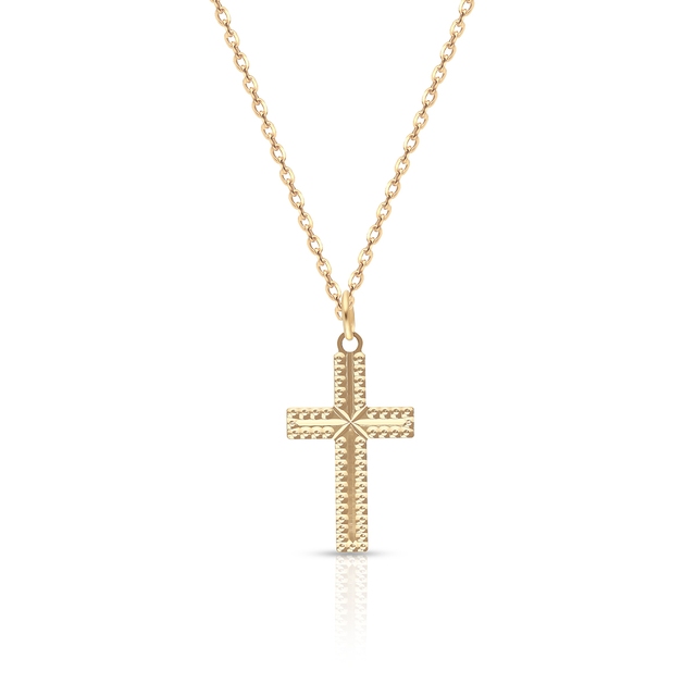 Wisiorek złoty krzyżyk