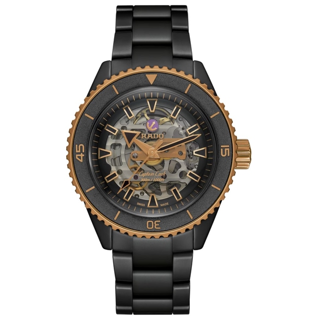 ZEGAREK RADO Captain Cook High-Tech Ceramic Skeleton