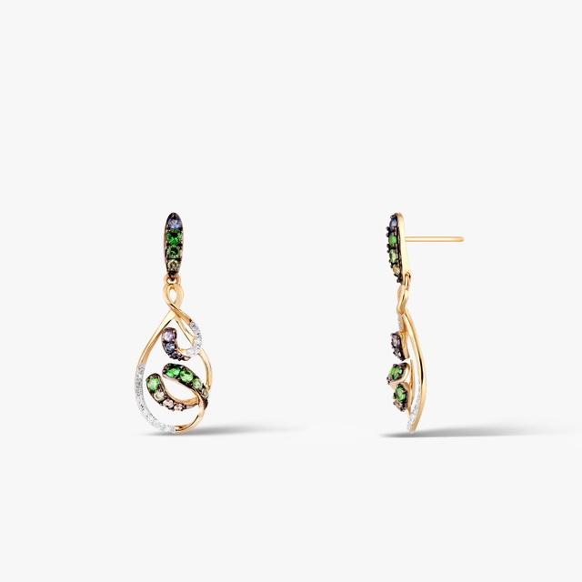 Kolczyki złote Preludium Paradise Birds