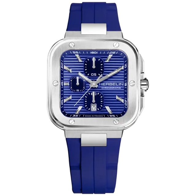 ZEGAREK HERBELIN CAP CAMARAT SQUARE CHRONOGRAPH