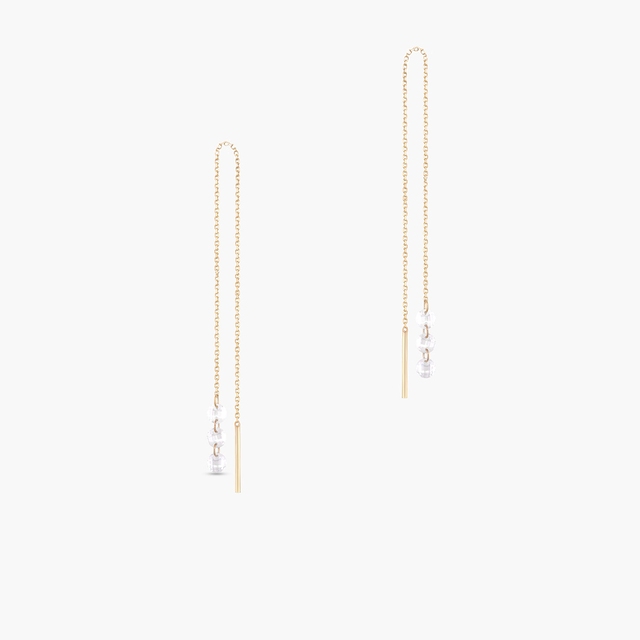 Kolczyki złote z cyrkoniami