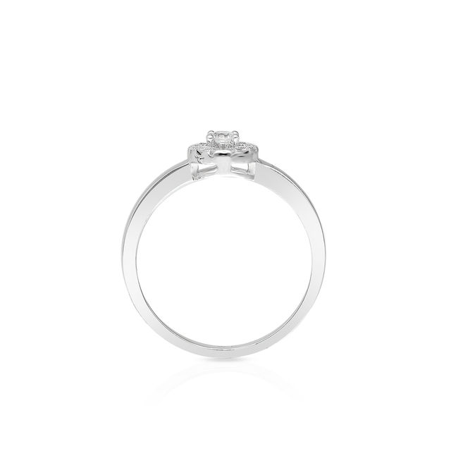 Pierścionek srebrny z cyrkoniami