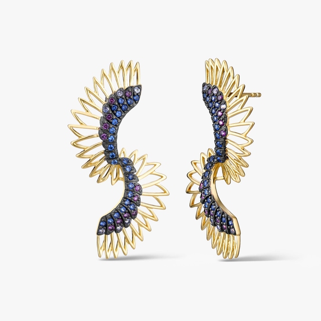 Kolczyki srebrne Preludium Paradise Birds