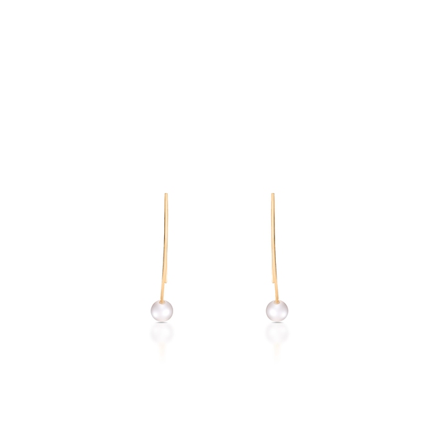 Kolczyki złote z perłami