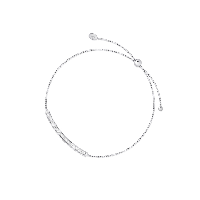 Bransoleta białe złoto z brylantami