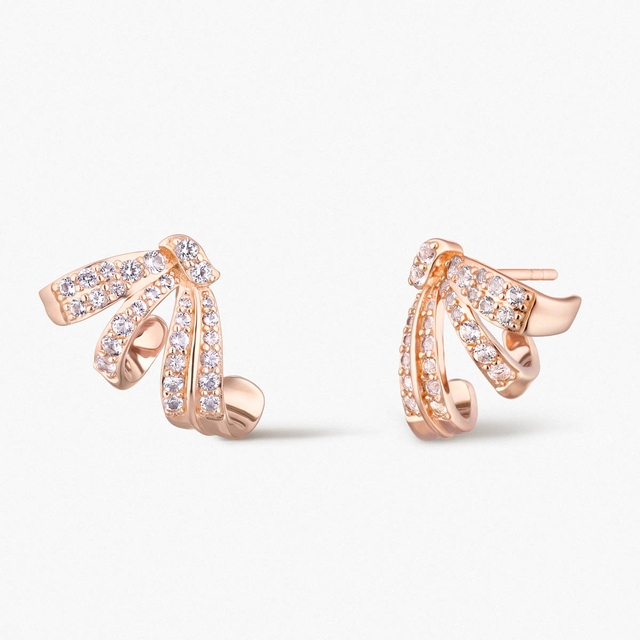 Kolczyki srebrne Balerina