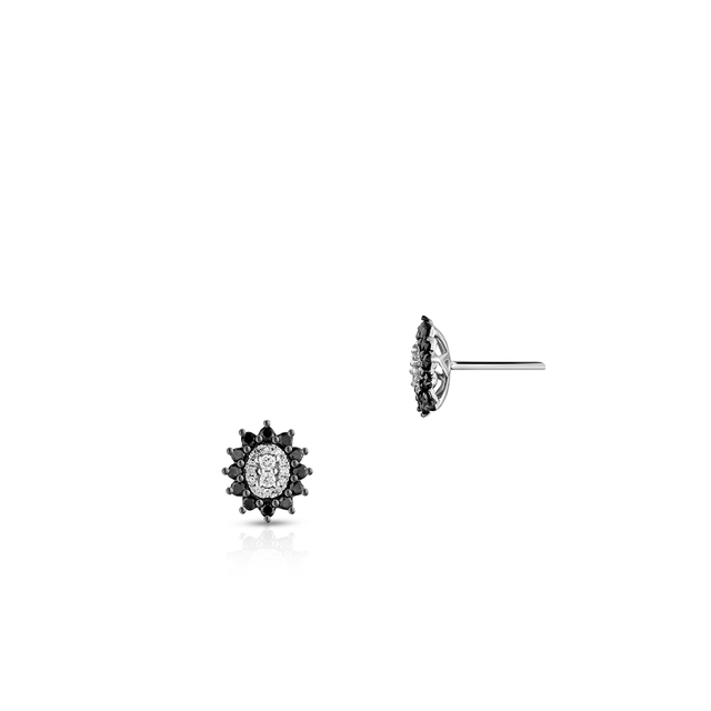 Kolczyki białe złoto z diamentami