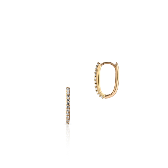 Kolczyki złote z cyrkoniami