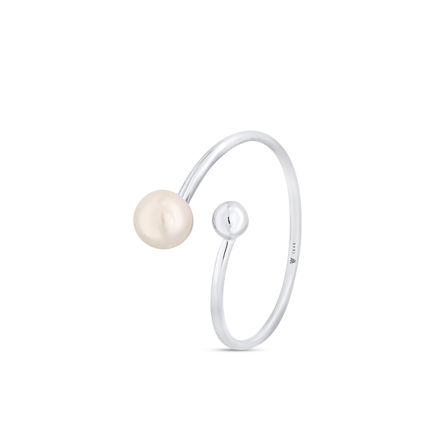 Pierścionek srebrny z perłą