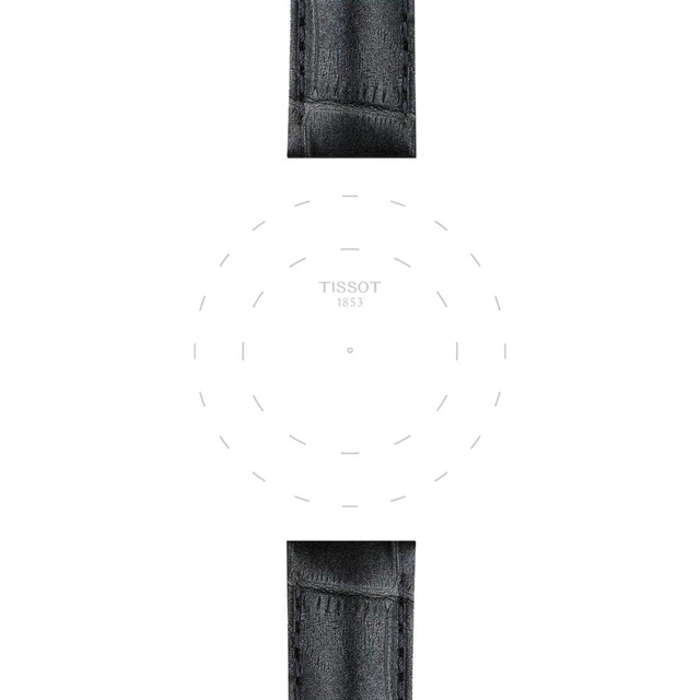 Skórzany szary pasek Tissot 16 mm