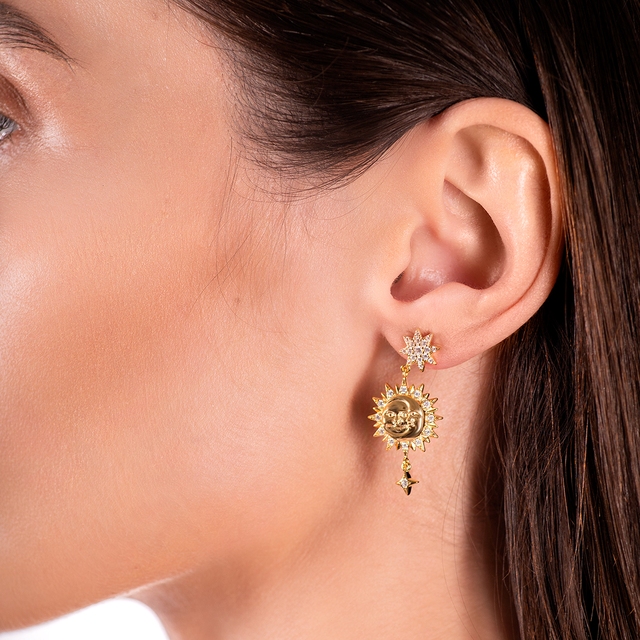 Kolczyki srebrne Alchemia