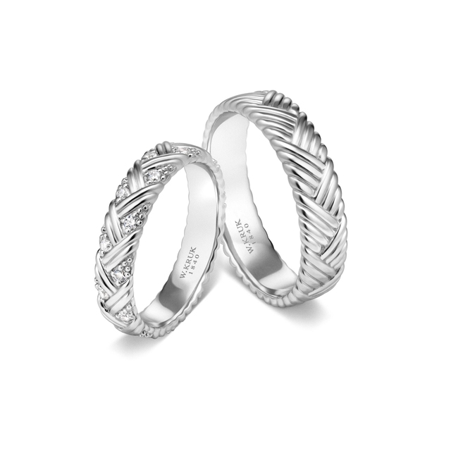 Obrączka srebrna z cyrkoniami SAWANA