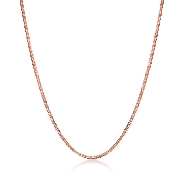 Łańcuszek różowe złoto lisi ogon