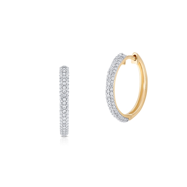 Kolczyki złote z diamentami