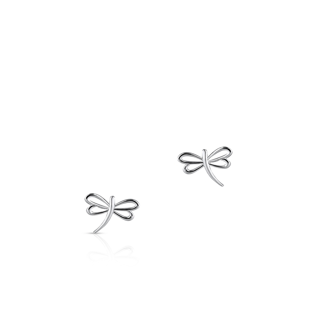 Kolczyki srebrne ważki