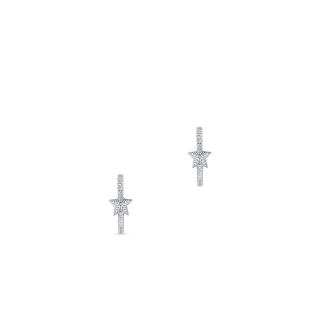 Kolczyki srebrne z gwiazdką