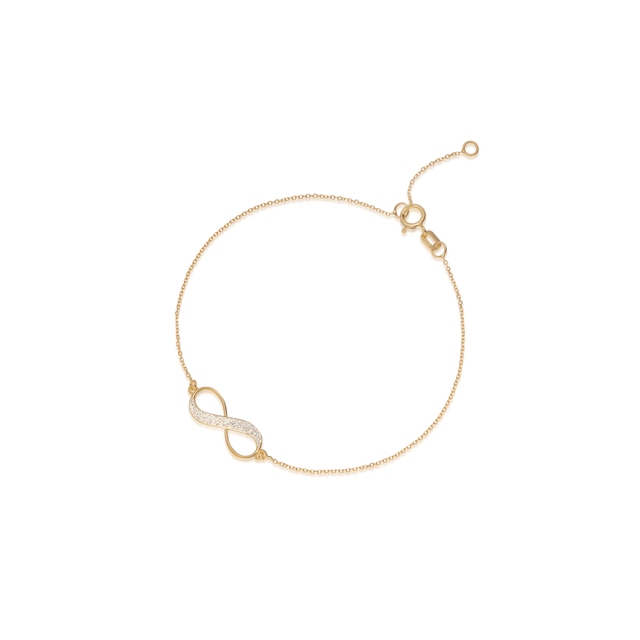 Bransoletka złota nieskończoność