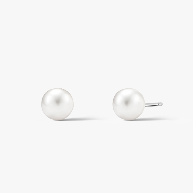 Kolczyki srebrne z perłą