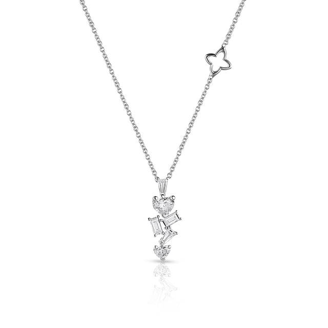 Naszyjnik białe złoto Recarlo