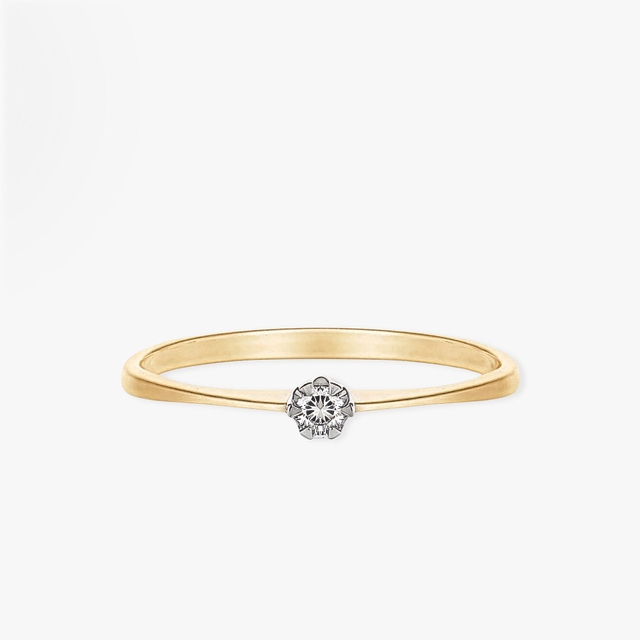 Pierścionek zaręczynowy złoty Jedyny