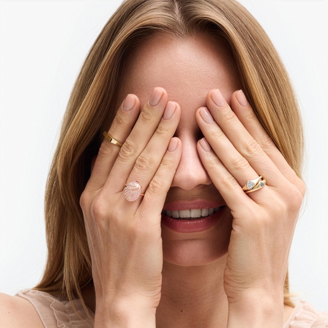 Pierścionek złoty Balerina