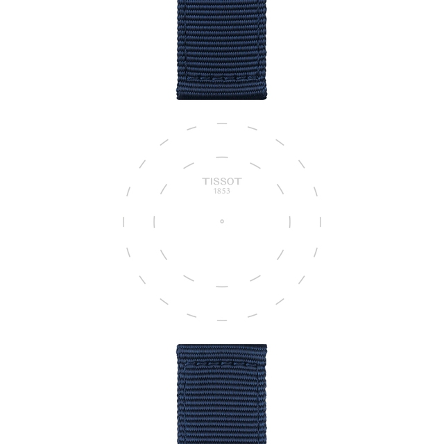 Tissot niebieski pasek materiałowy 22 mm