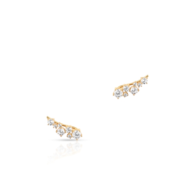 Kolczyki złote z cyrkoniami Ceremonials