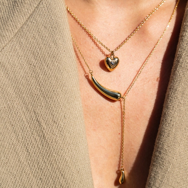 Naszyjnik pozłacany krawatka Picky Pica