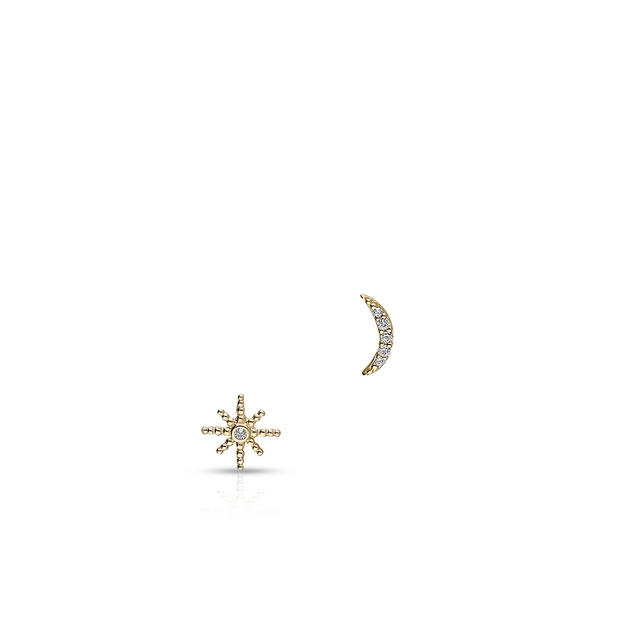 Kolczyki złote z cyrkoniami