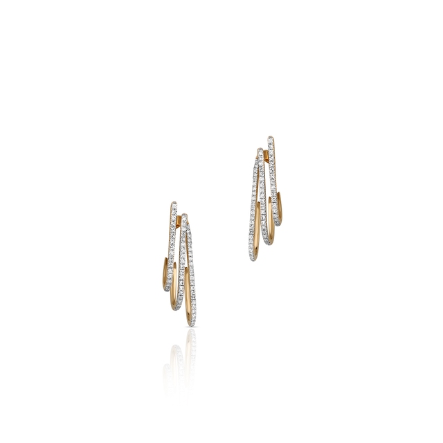 Kolczyki złote z diamentami