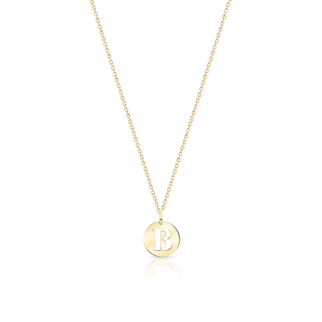 Wisiorek złoty literka B