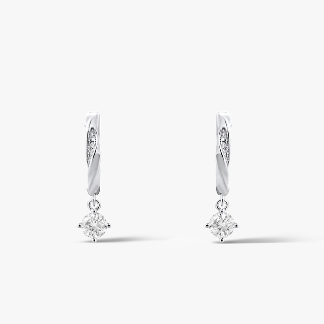 Kolczyki srebrne z cyrkoniami