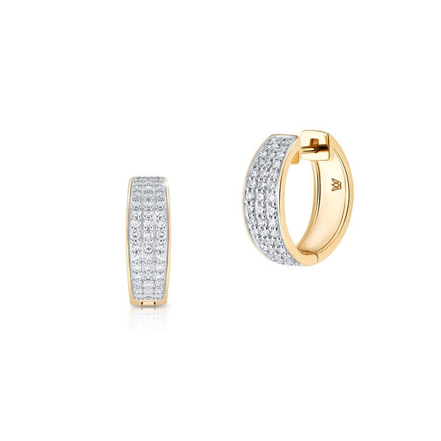 Kolczyki złote z diamentami