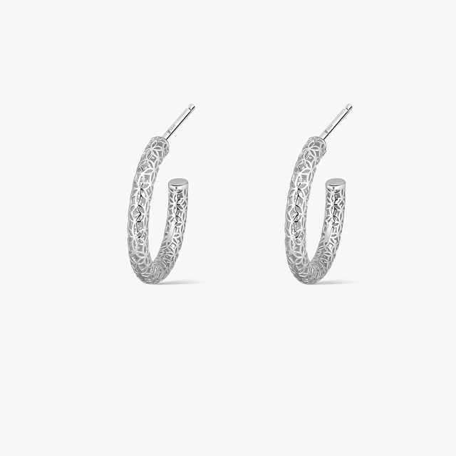 Kolczyki srebrne ażurowe