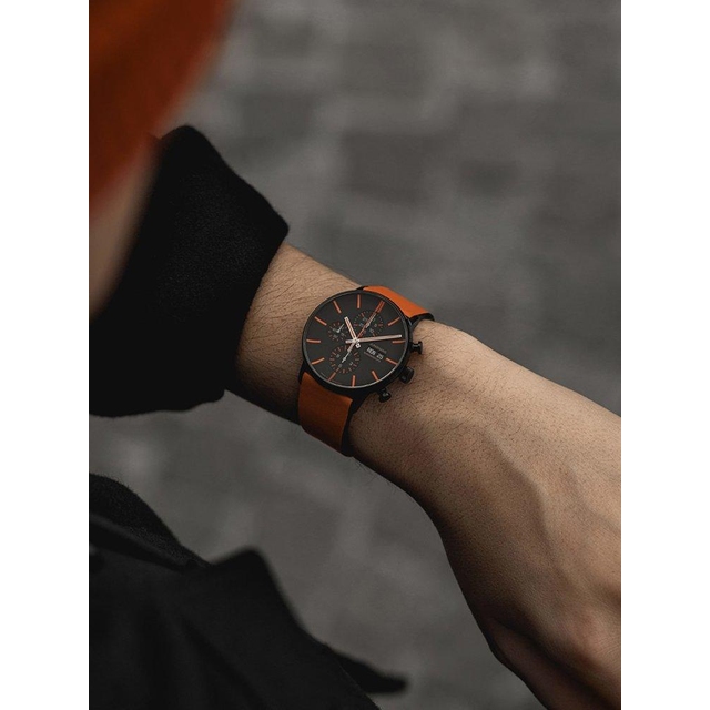 ZEGAREK JUNGHANS FORM A CHRONOSCOPE DATE ENGLISH