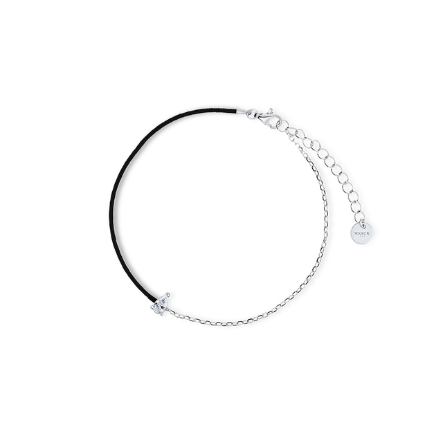 Bransoleta srebrna z cyrkonią