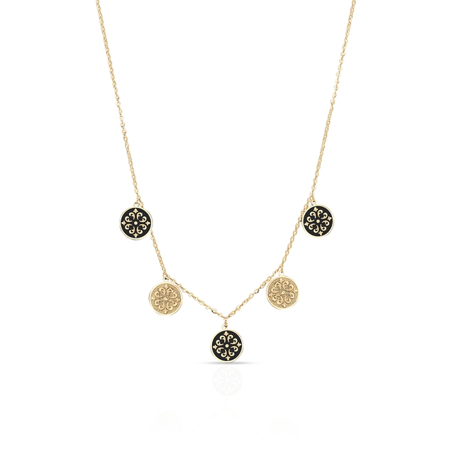 Naszyjnik złoty Ornamenty