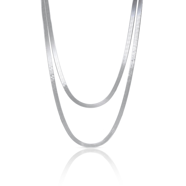 Naszyjnik srebrny kaskadowy