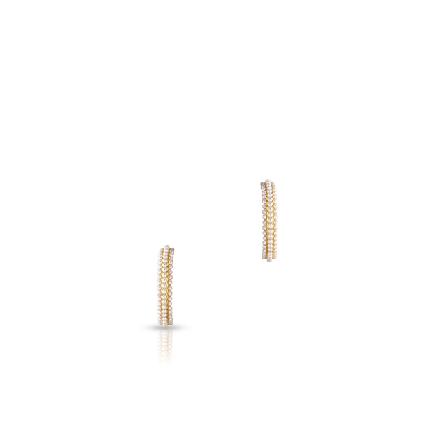 Kolczyki srebrne półkola