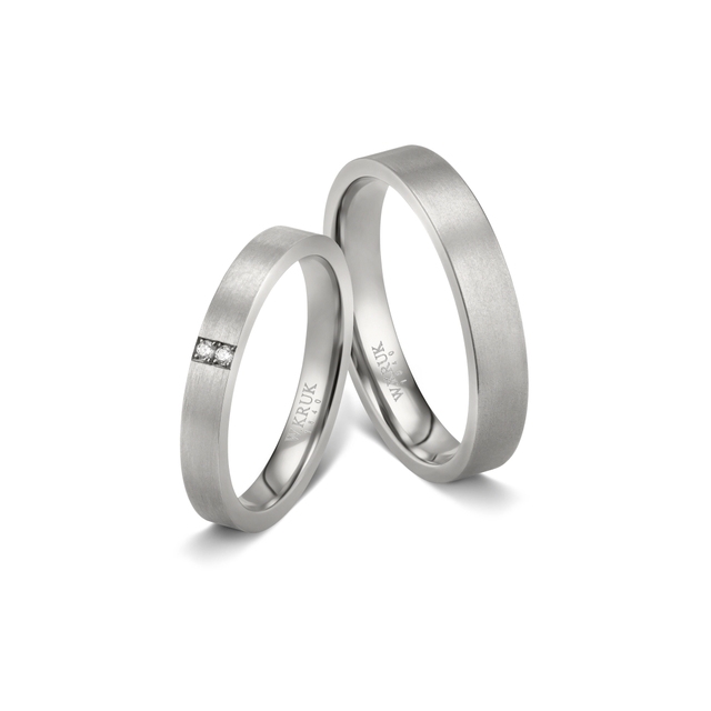 Komplet obrączek tytanowych TAVIRA