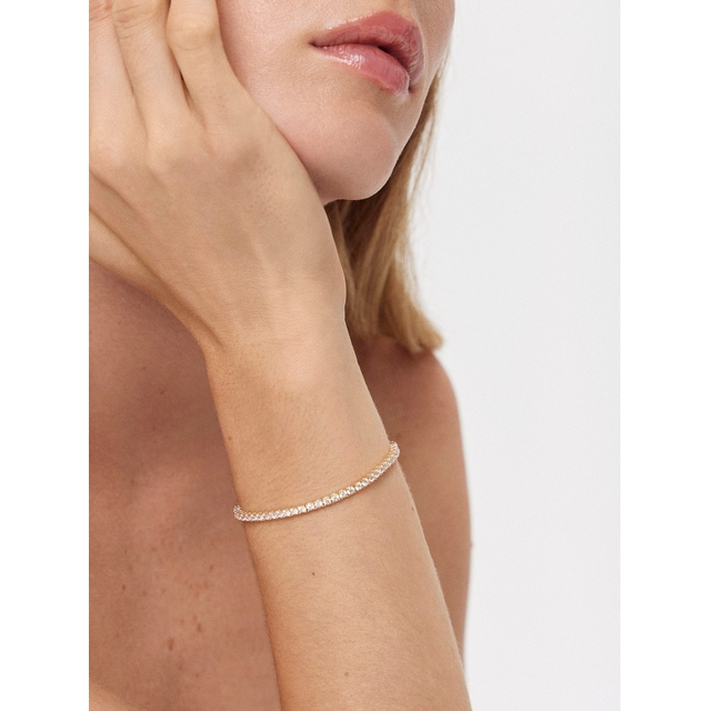 Bransoleta złota z cyrkoniami Ceremonials